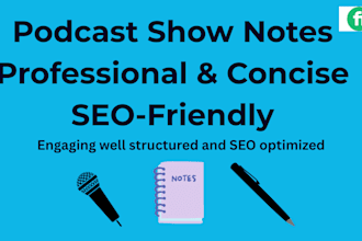 write engaging and professional podcast scripts for your show