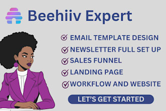 help set up beehiive newsletter design email automation