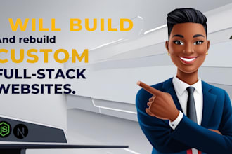 build custom website as full stack website developer website development