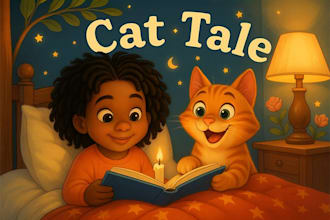 draw children story book illustration and children story book illustration cover