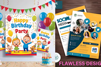 design eye catching posters for you