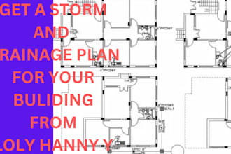 create storm water management and drainage plan along with all the calculations