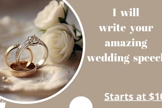 write romantic and epic vows for your wedding speech