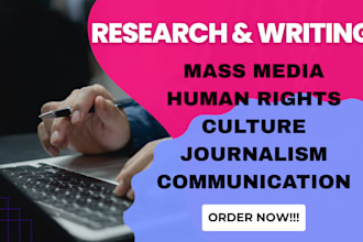 write on mass media, communication, culture and human rights