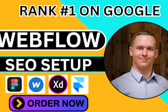 do webflow SEO optimization, fix issues, and improve google ranking webflow
