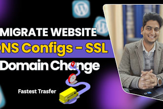 migrate your wordpress website to a new host and update the domain name
