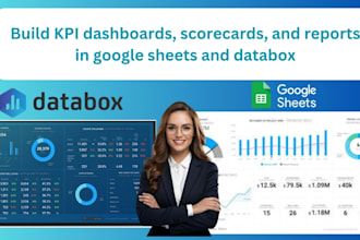 build KPI dashboards, scorecards, and reports in google sheets and databox