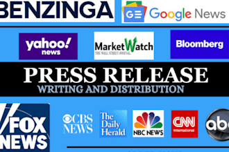 do press release distribution on top media outlets yahoo finance