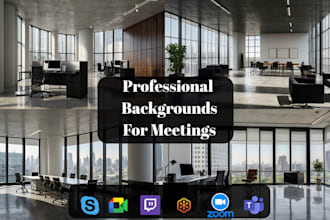 design fully customized zoom virtual background
