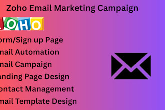 setup email marketing campaign zoho campaign newsletter automation autoresponder
