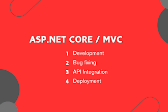 develop asp dot net core or asp dot net mvc web application