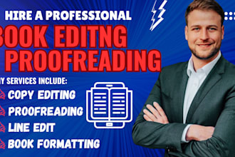 proofread edit format and developmental edit fiction nonfiction memoir