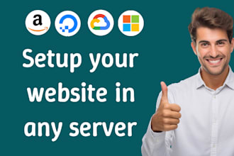 setup your websites on AWS, digitalocean, azure, linode, vultr, gcloud