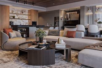 create luxury residential 3d interior visualization