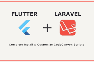 install, customize, and deploy codecanyon scripts flutter and laravel