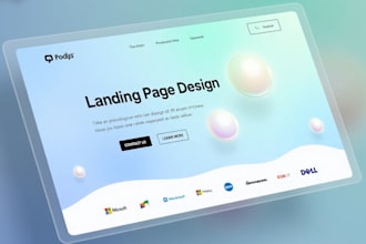 design a responsive wordpress landing page with elementor