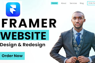 fix and redesign responsive framer website and framer landing page