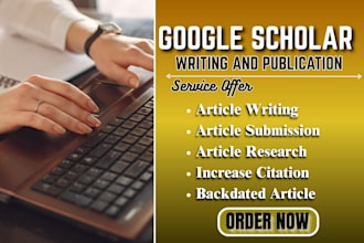 write and publish your research articles in google scholar indexed journal