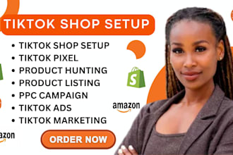 setup tiktok shop do product hunting sourcing  listing, PPC campaign tiktok ads
