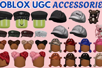 create unique high quality roblox ugc accessories and roblox clothing