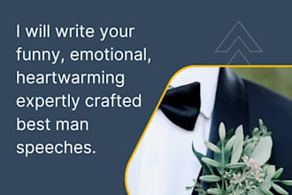 write your epic best man wedding speech
