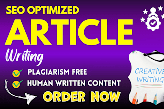do SEO article writing, blog writing, and content writing