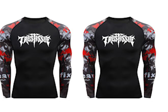 design custom sublimation rash guards fitness wear and t shirts