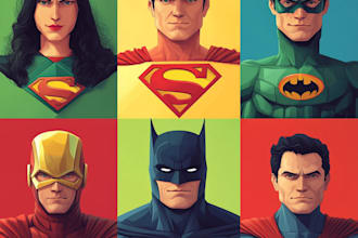 create your comic art, comic book, illustrations, comic page