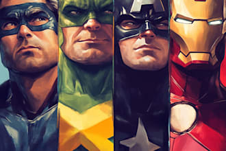 make a comic strip for comic book illustration or webcomic