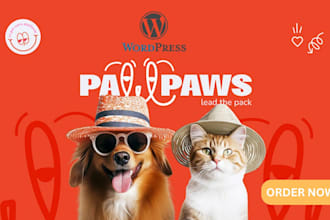 build pets website pet store pet grooming website pet care website on wordpress