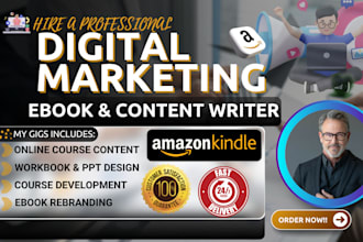 do digital marketing ebook, online course, business book, kajabi course creation