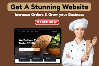 create a restaurant, bakery, or cafe website with online ordering