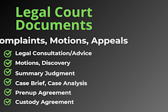 draft legal contracts, agreements, and privacy policies