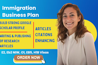 help write article for eb1 eb1a eb2 niw immigration, research profile criteria