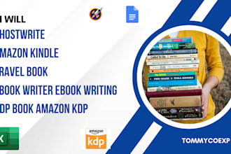 ghostwrite amazon kindle travel book ebook writer ebook writing kdp book