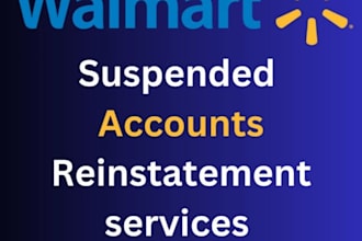 reinstate your suspended walmart account, suspended account