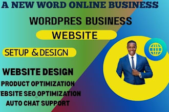 rebuild or redesign wordpress website or business website design