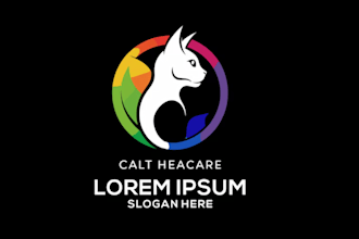 do modern animal or pet and veterinary clinic logo