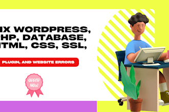 fix wordpress PHP database HTML CSS SSL plugin and website errors