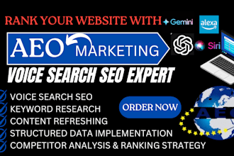 rank your website with aeo and voice search SEO optimization for your website