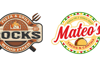 do fast food truck, bakery, cafe,  bbq, restaurant logo