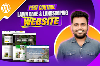 build a wordpress website for pest control, landscaping, and lawn care services