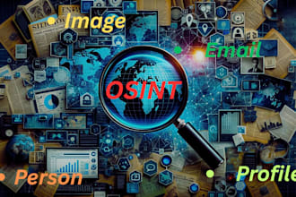 do osint research on images, persons, emails and profiles