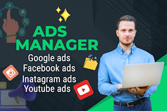set up and monitor monthly google, facebook, instagram ads campaigns