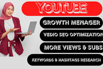youtube SEO expert video optimization channel growth manager