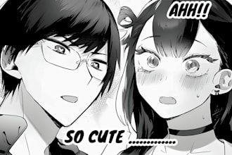 create high quality manhwa manga thumbnail for youtube