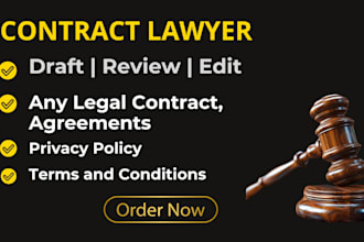 write legal contract and agreement for you
