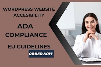 do wordpress site accessibility optimization for ada compliance, audit, eu guide