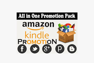 do ebook promotion, KDP promotion, amazon and kindle marketing to get sales