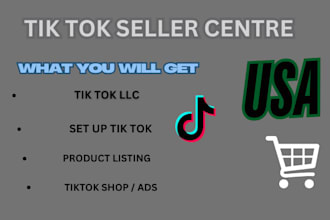 setup tiktok shop tiktok seller center non us resident tiktok llc tts ein itin